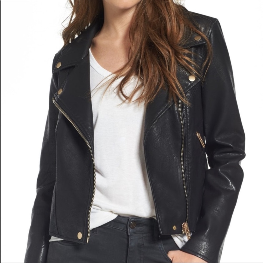 Blank NYC Faux Leather Jacket S
